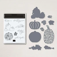 pumpkins shape cutting dies stamps scrapbook diary secoration embossing stencil template diy greeting card albums 2021 new