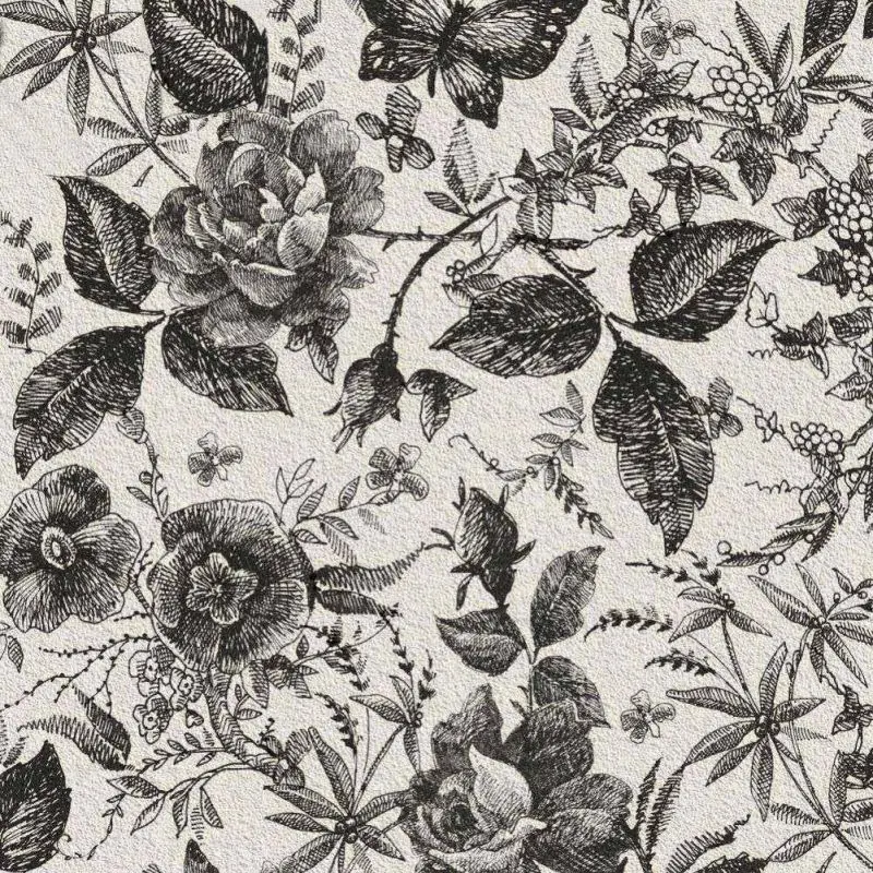 

40*250CM Self-Adhesive Removable Decorative Floral Wallpaper Peel And Stick Wallpaper Vintage Flower For Bedroom Wall Decor