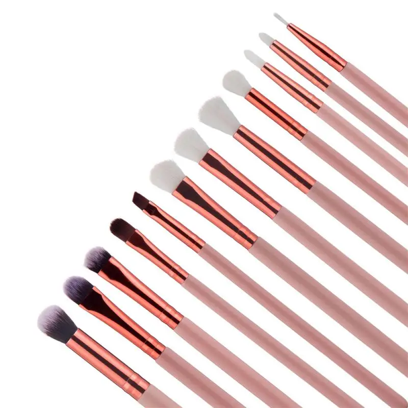Набор кистей для макияжа 12 шт. консилер тени век бровей основы пудры румян