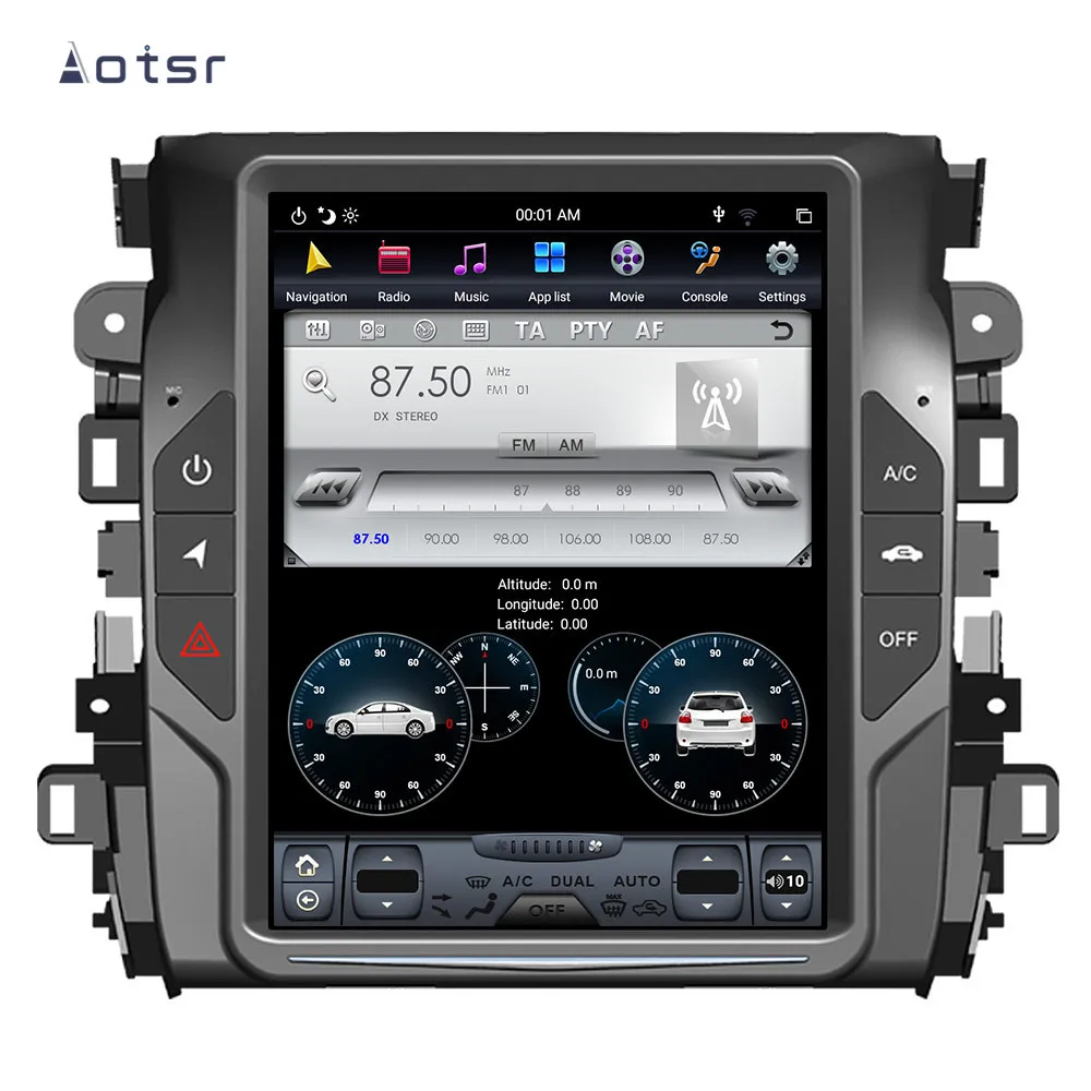 Вертикальный экран Tesla style Android 9 0 автомобильный dvd мультимедийный плеер для HONDA