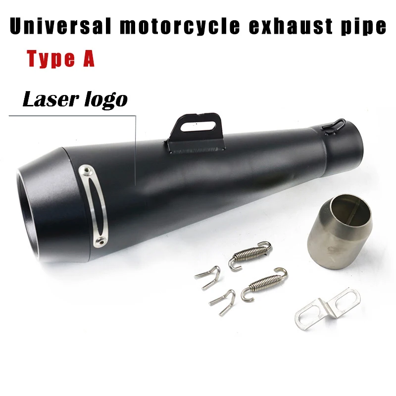

Универсальный глушитель для мотоцикла, глушитель выхлопной трубы 38-51 мм для Yamaha R6, Kawasaki, Honda CBR1000, мотор для выхода
