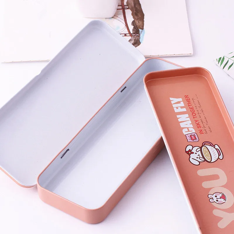 1 шт. Металлический Чехол карандаш с рисунком для школьников подарки обучения