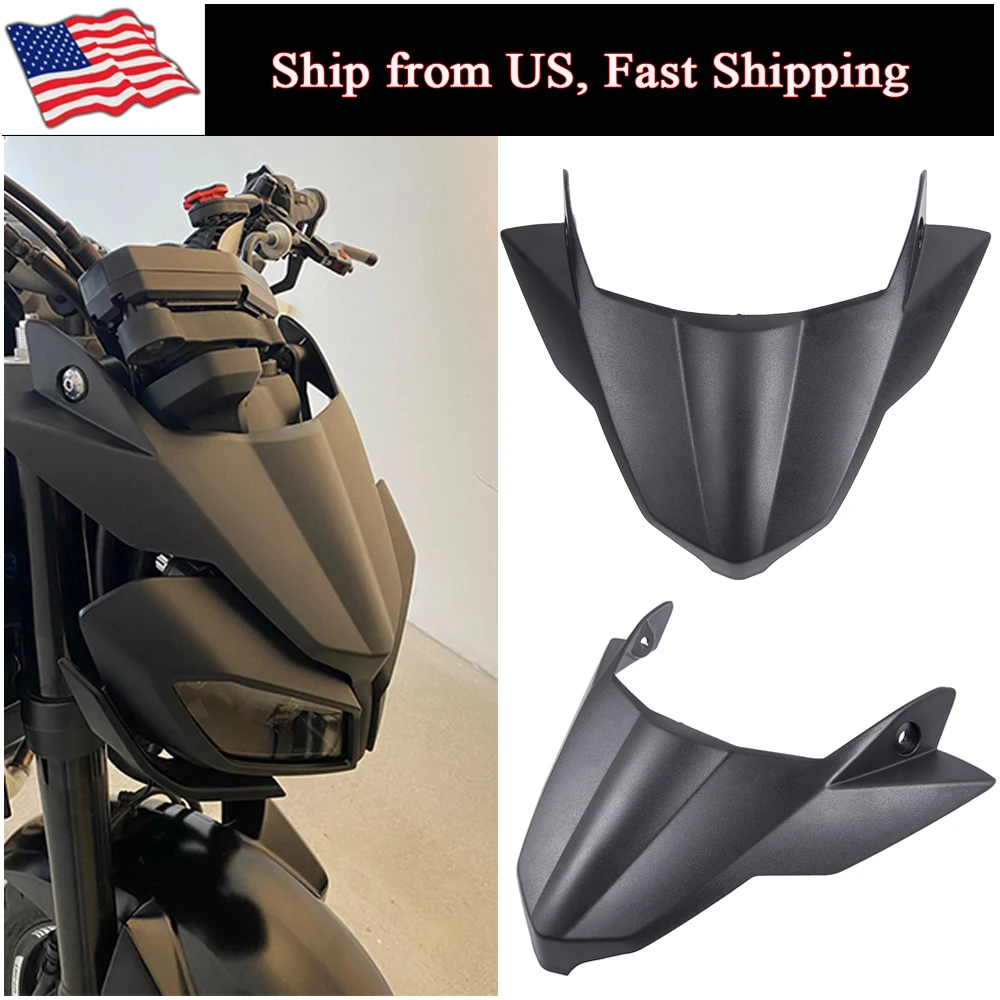 

MT09 FZ09 Motor Front Fender Beak Nose Cone Extension Extender Cover Cowl for Yamaha 2017-2019 MT FZ 09 FZ-09 MT-09 Windshield