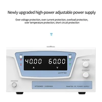 4 digit display led dc power supply automatic memory encoder adjustment dc voltage stabilizer kps6040d 2400w 60v 40a high power