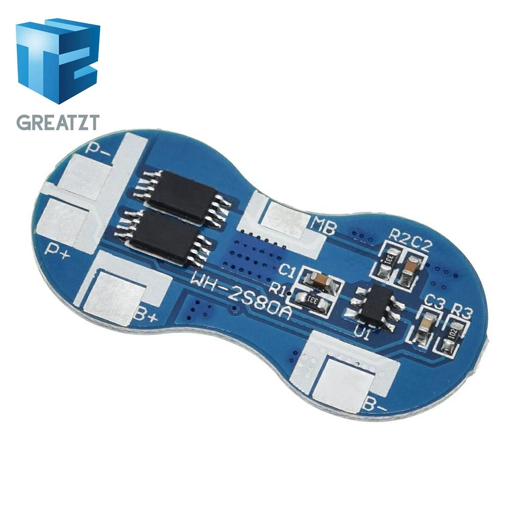 2 S Защитная плата зарядного устройства для литий-ионного 18650 литиевого