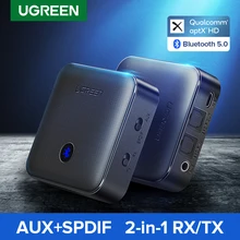 Ugreen Bluetooth 5,0 приемник передатчик 4,2 aptX HD CSR8675 для ТВ наушников оптический 3,5 мм SPDIF Bluetooth AUX аудио адаптер
