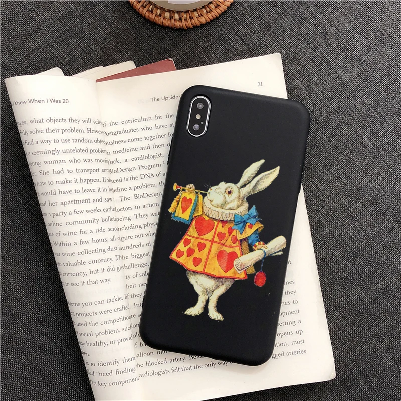 Чехол для телефона с изображением принцессы Алисы в стране чудес для iphone 8 plus, чехол для телефона для iphone X, 5S, SE, 6, 6s, 7 Plus, 11 PRO MAX, Черный силиконовый чехол из ТПУ
