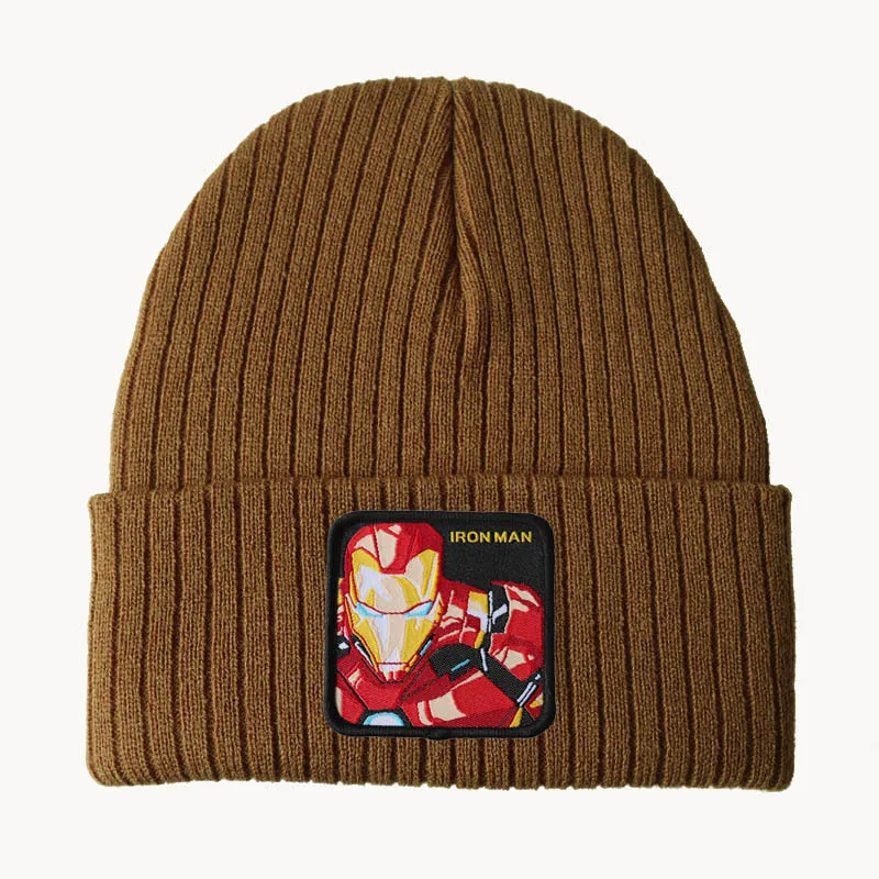 

New Warm Knitted Hat Cotton Winter ski Beanie Cartoons Knit hat Skullies & Beanies Unisex fashion outdoor Casual hats