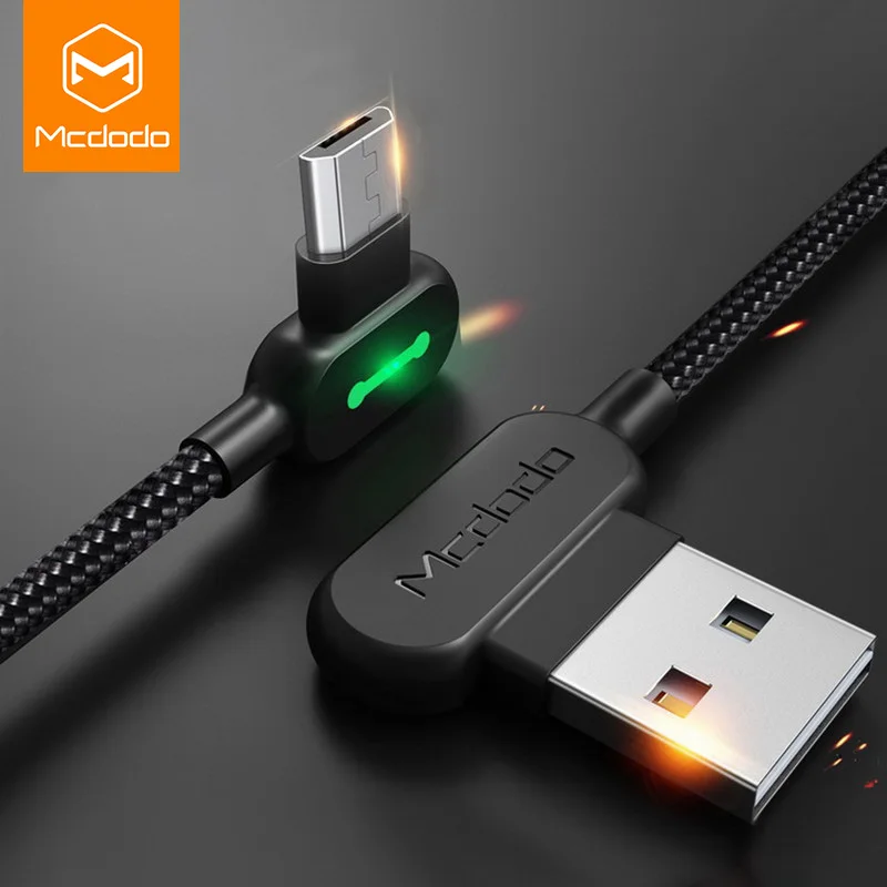 MCDODO 3A Кабель с разъемом Micro USB Type C кабель для быстрой зарядки и Microusb мобильный