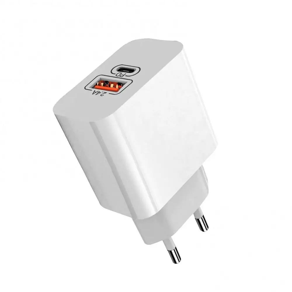 

2.4A USB PD Type-C Fast Charging Mobile Phone Quick Charger Adapter EU/US Plug Suit For Travel Business Trips