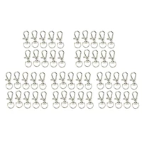 50 swivel trigger clips snap hooks lobster clasp keychain bag craft diy findings