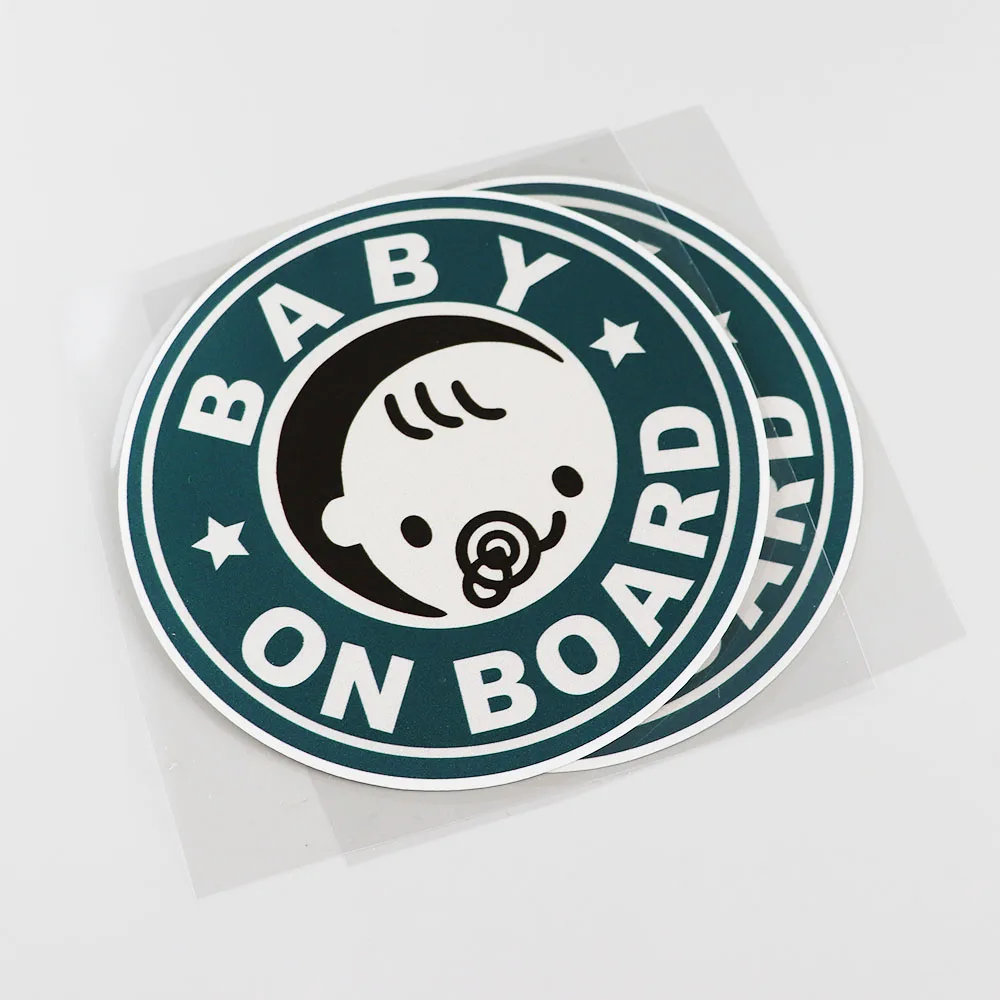 

14.6CMX14.6CM Baby ON Board Pvc Decal Bumper Car Sticker