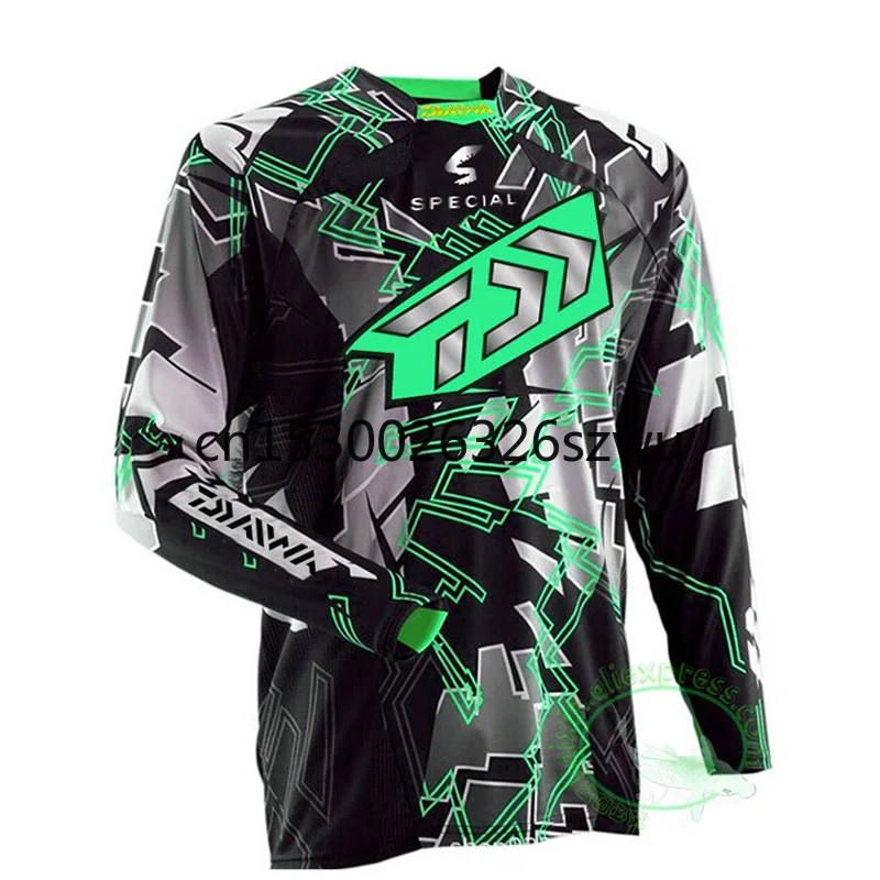 

2021 DAIWA Daiwa Fishing Shirt Quick Dry Cycling Hiking Jersey Soft Fishing Clothing Anti-UV Long Sleeve Fishing Jersey