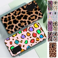 leopard print pattern phone case for samsung s10 21 20 9 8 plus lite s20 ultra 7edge