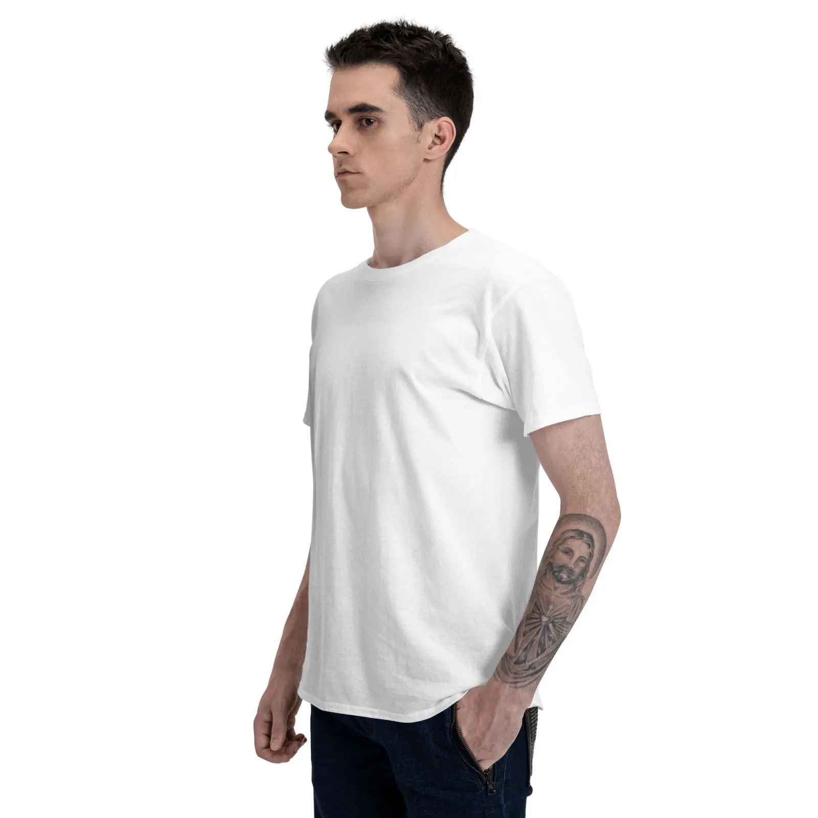 Футболка мужская с принтом Бультерьера модная повседневная тенниска коротким