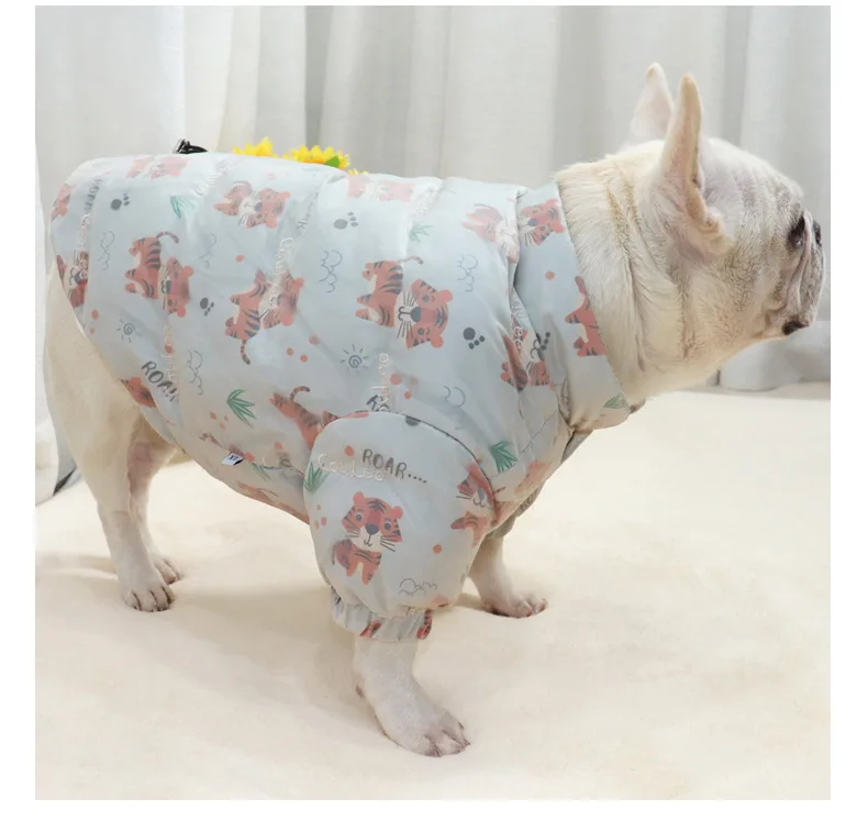 Thick Warm Dog Coat Jacket Winter Pet Clothes Pug French Bulldog Dog Clothing Costume Frenchie Dog Outfit Garment Dropshipping images - 6
