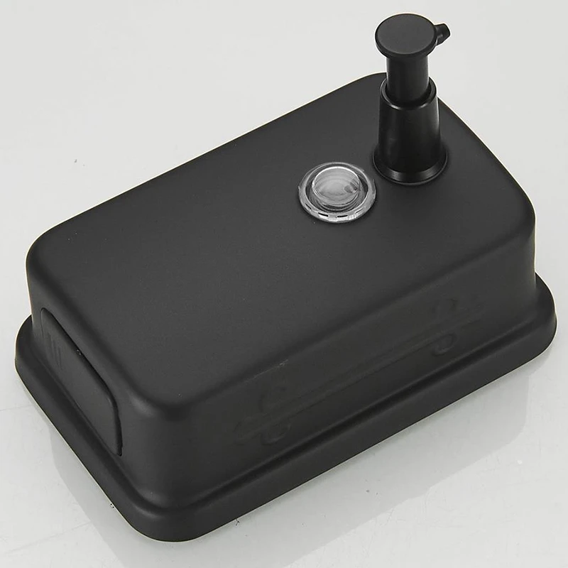 

Soap Dispenser Wall Mount Black 304 Stainless Steel Soap Dispensers Leakproof Commercial Bathroom Metal Soap Pump for Kitchen Re