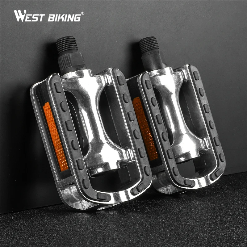 

WEST BIKING Ultralight Bike Pedals Anti-slip Aluminum Alloy Cycling Pedals 11mm Thread Diameter Mountain Road Bicycle Pedal