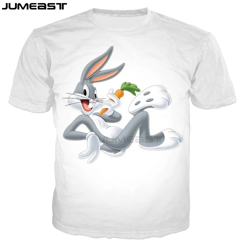 

Jumeast Brand Men/Women 3D Printed T-Shirt Cartoon Anime Bugs Bunny Short Sleeve Fashion T Shirt Sport Pullover Summer Tops Tees