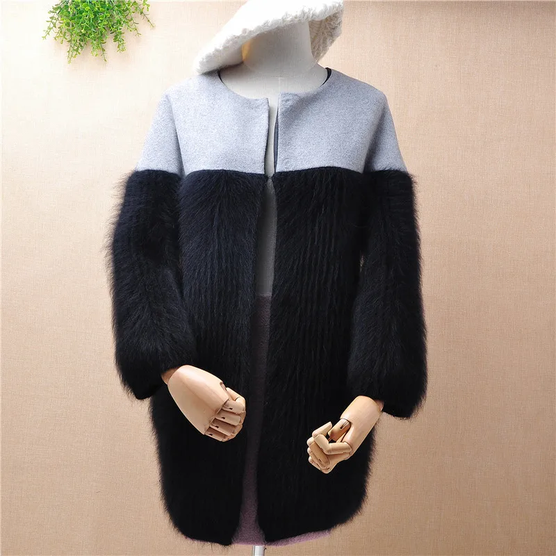 Кардиган женский зимний из норки и кашемира с длинным рукавом - купить по