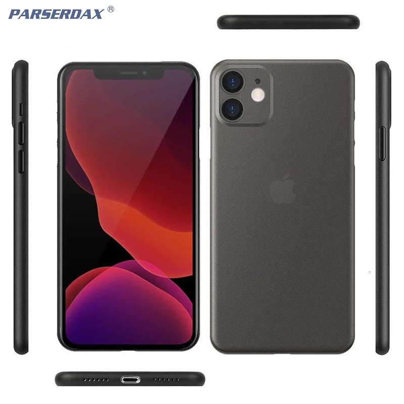 Ультратонкий матовый Жесткий Чехол для Apple iPhone 11 Pro Max X XS XR 8 7 Plus 6 6S 5 5S SE устойчивый к отпечаткам пальцев чехол для телефона 100 шт