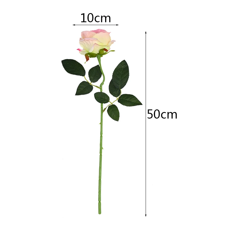 

10 Pieces of Rose Flower Flannel Bouquet Single Head Rose Artificial Bouquet Wedding Decoration Home Decoration