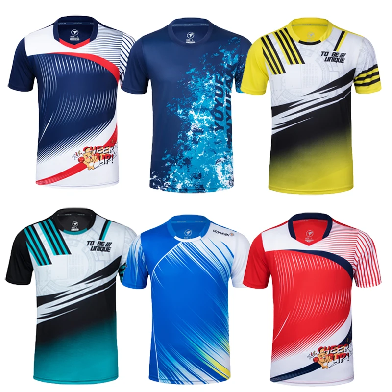 

New 2021 men Tenis Tshirt, Quick-dry Breathable women Tennis shirt kits, Training tennis team T-shirt,Badminton shirt clothes