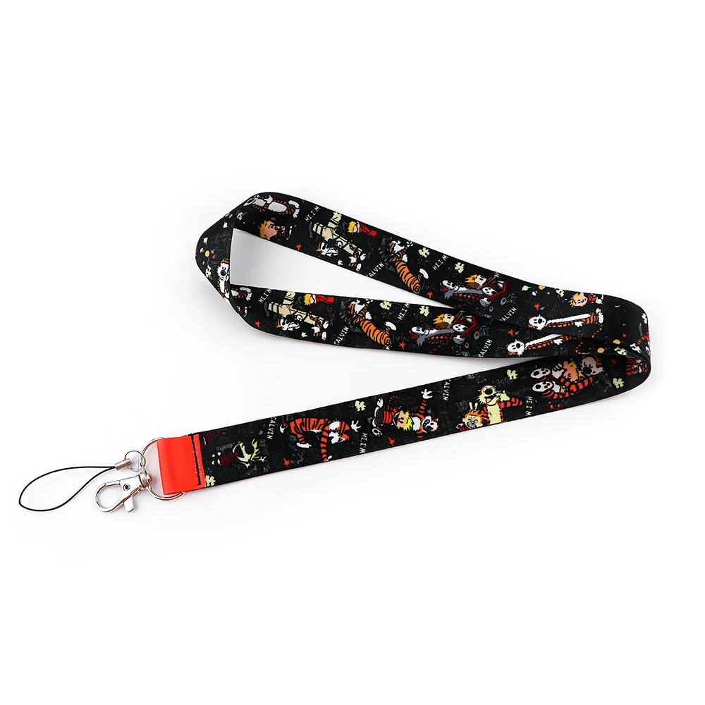 

24pcs/lot MD586 DMLSKY Cartoon Tiger Keychain Phone Lanyard Fashion Strap Neck Lanyards ID Card Holder Keys Kids Gift