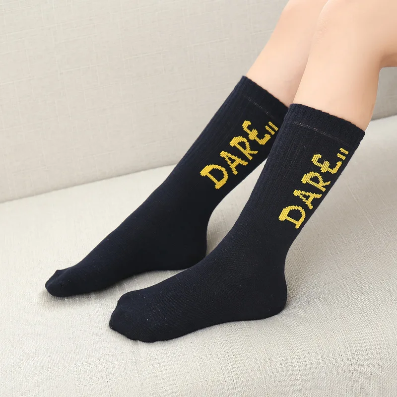 

Children's Long Tube Socks Thin Cotton Spring Summer And Autumn Boys And Girls Children's Tide Heelless Middle Tube Calf Socks