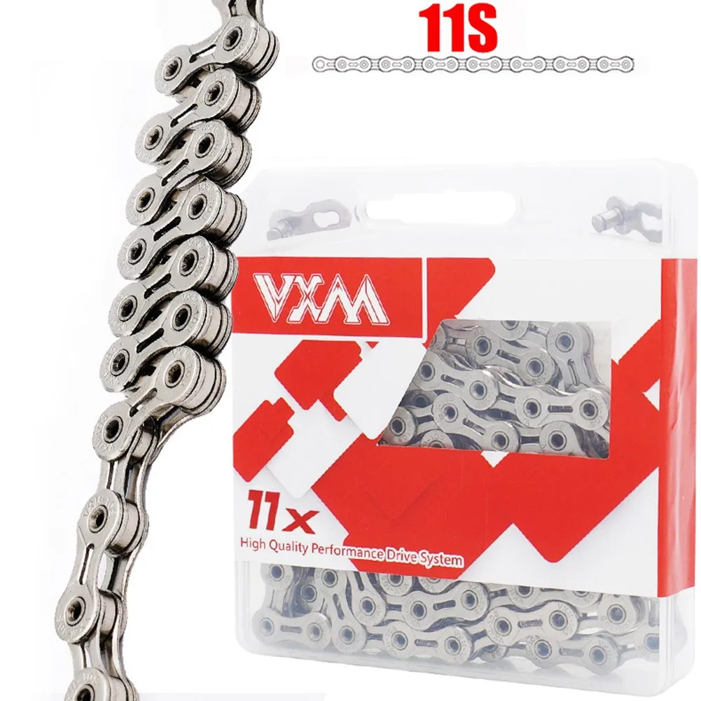 

VXM цепь 11 вспышек запасные части для велосипеда компоненты для велосипеда цепь для горного и дорожного велосипеда цепи 116L