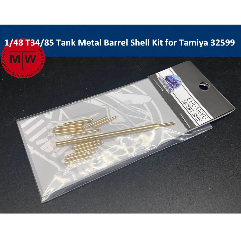 

1/48 Scale T34/85 Tank Metal Barrel Shell Kit for Tamiya 32599 Model CYT062