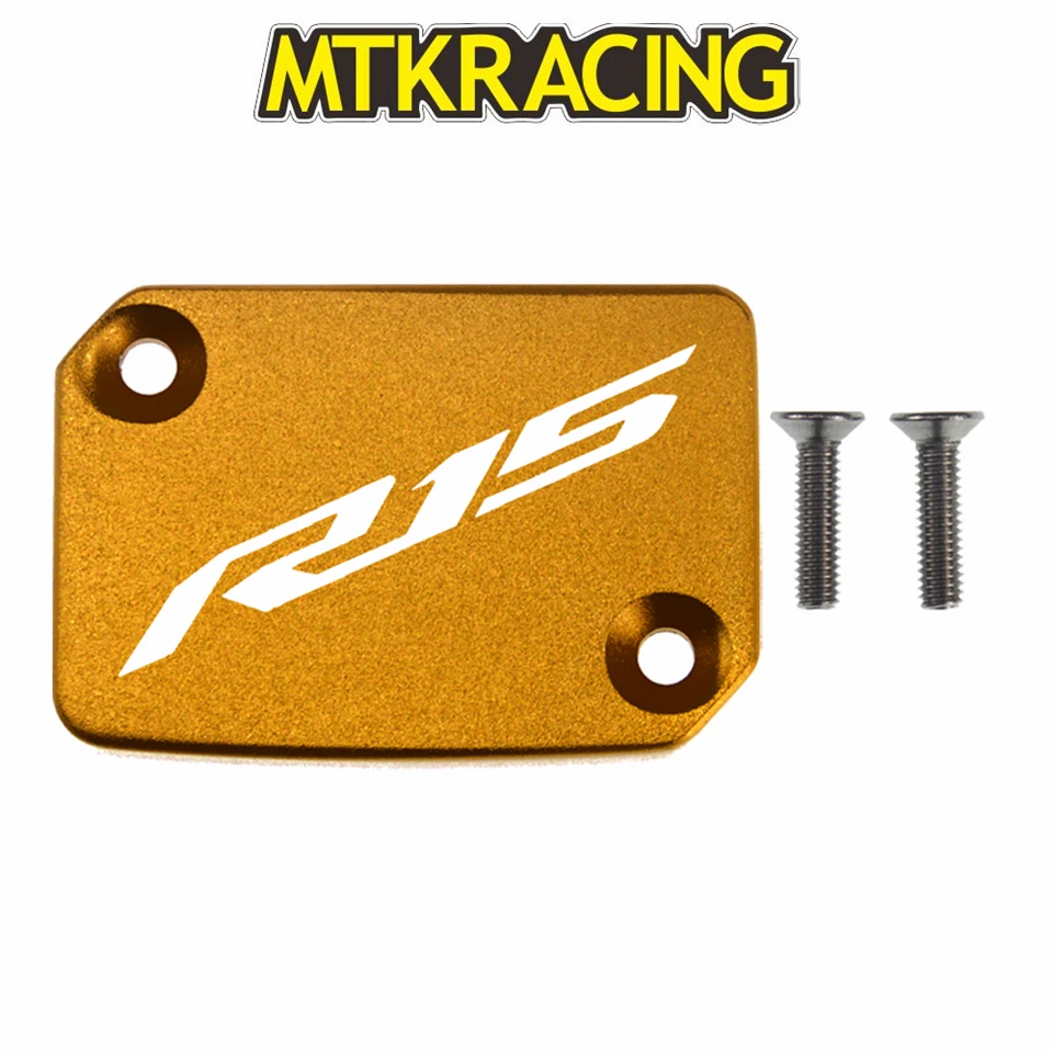 

CNC Aluminum Motorcycle Brake Fluid Fuel Reservoir Tank Cover Cap FOR Yamaha YZF R15 V3.0 2018-2019