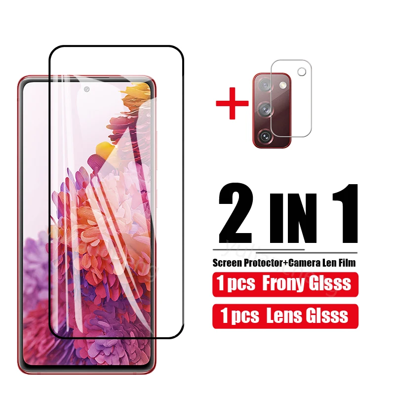 

Tempered Glass For Samsung Galaxy S20 FE Screen Protector Full Cover Camera Lens Film For Samsung Galaxy s20 fe Sansung Glass