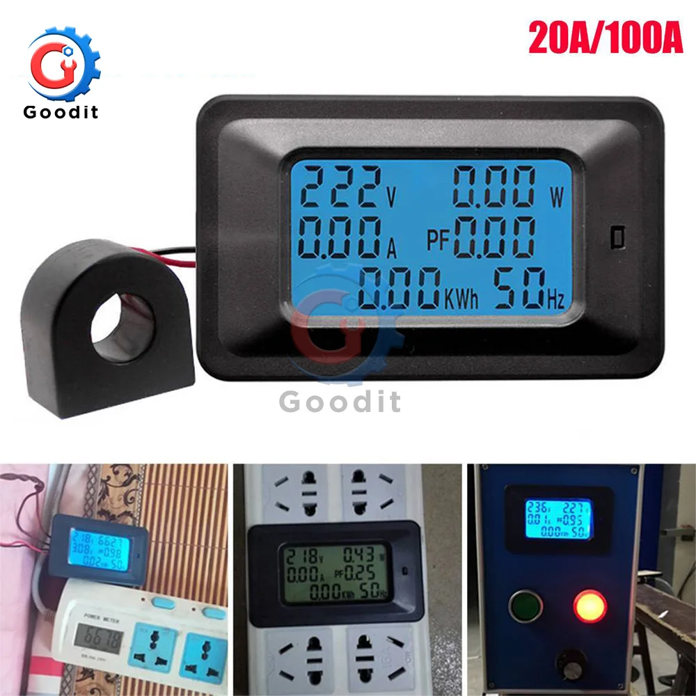 AC 5 кВт 85 В~ 250 В 220 В цифровой измеритель напряжения индикатор мощности энергии Вольтметр Амперметр ток Ампер Вольт ваттметр тестер детектор