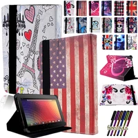 universal case for google nexus 7910 pixel c pu leather anti shock and anti fall tablet stand folding protection cover