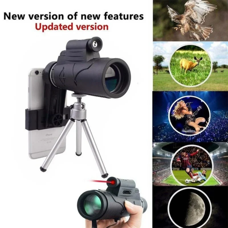

Professional Monocular for Mobile Night Vision 50x60 Laser Illuminated Eyepiece Handheld Objective Lens Hunting Optics Telescope