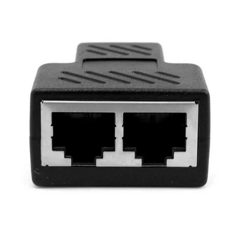 

Practical RJ45 Splitter Adapter Port CAT5/6 LAN Ethernet Cable High Performance 1 to 2 Ways Dual Female Switching ONLENY