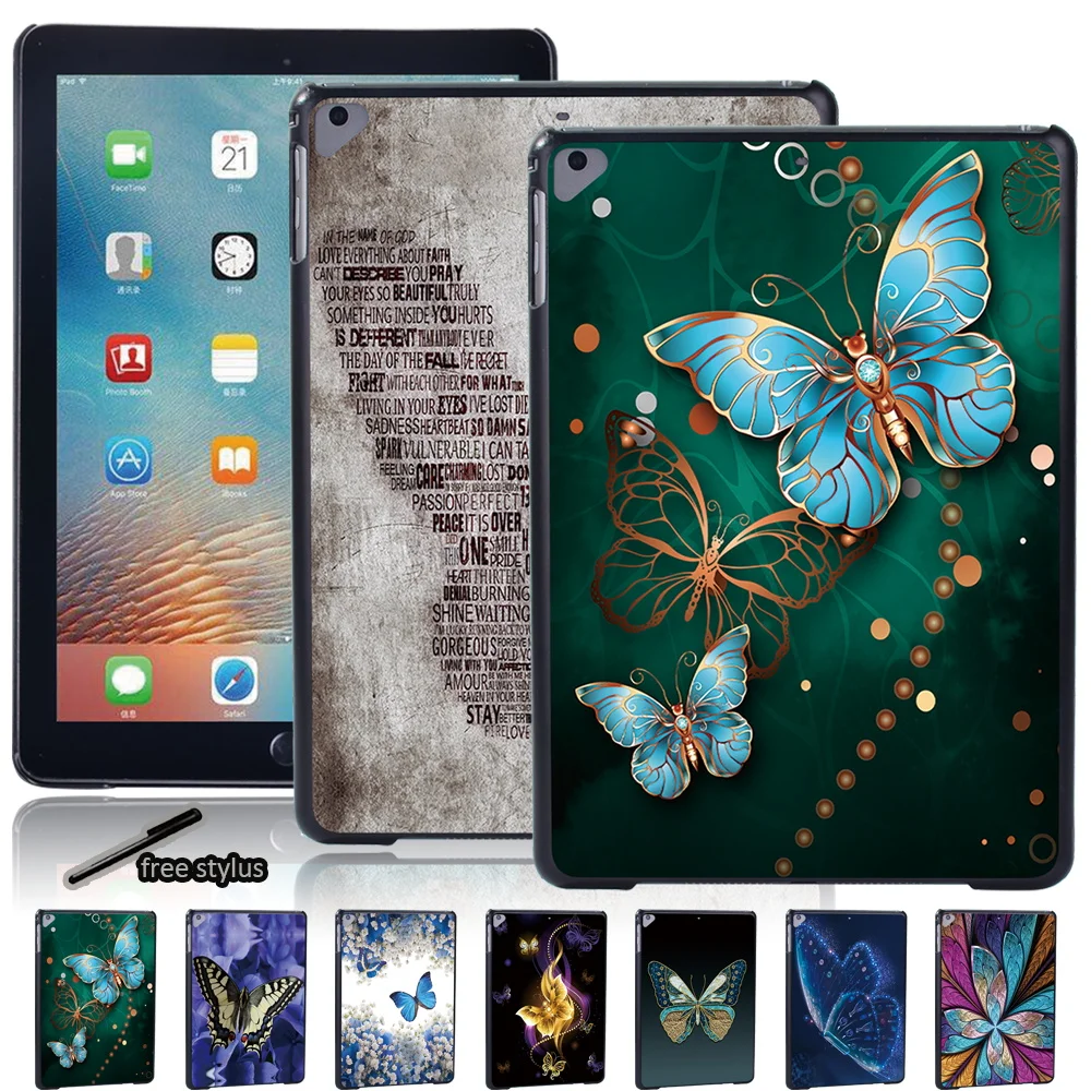 

Slim Tablet Case for Apple IPad Air 3 10.5 (2019)/Air 4 2020 10.9"/Air/Air 2 Shockproof Butterfly Print Hard Shell Back Case