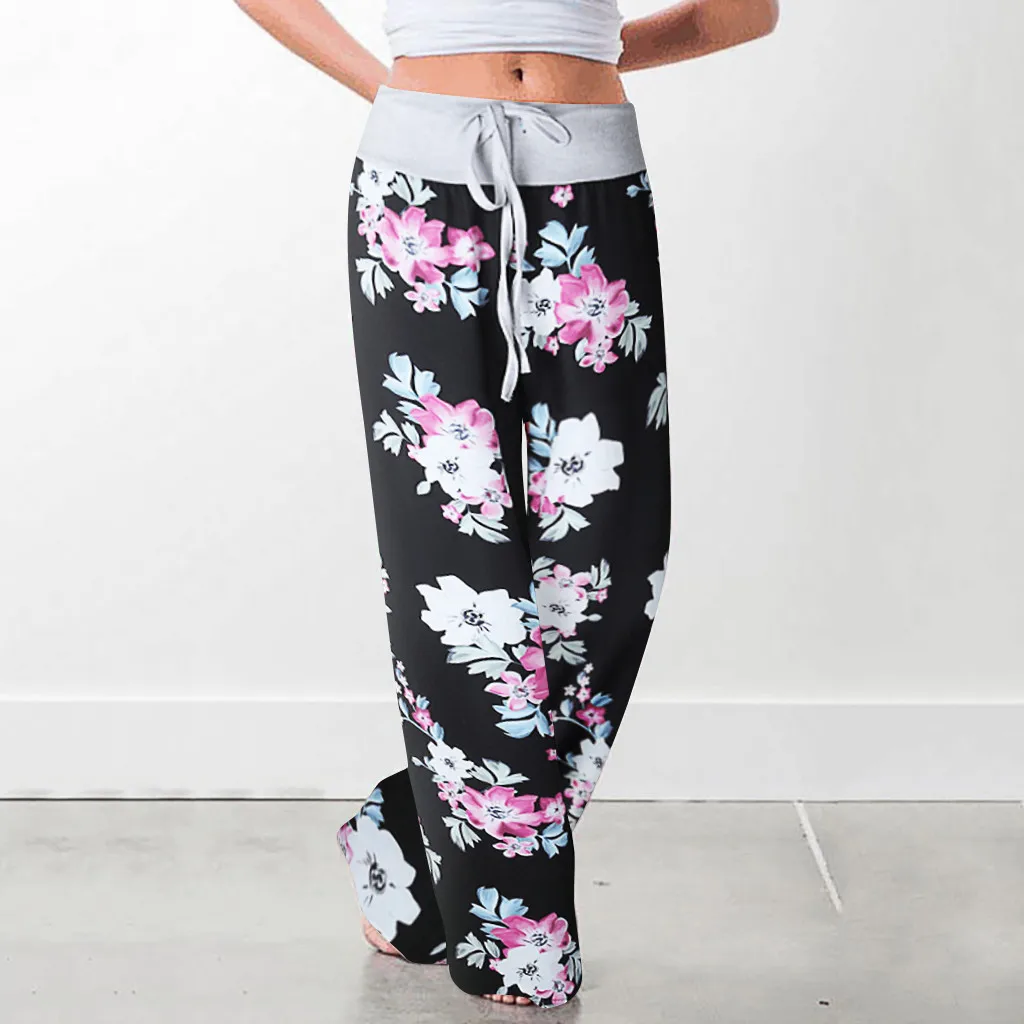 Женские спортивные штаны на шнурке для бега зимняя теплая свободная спортивная