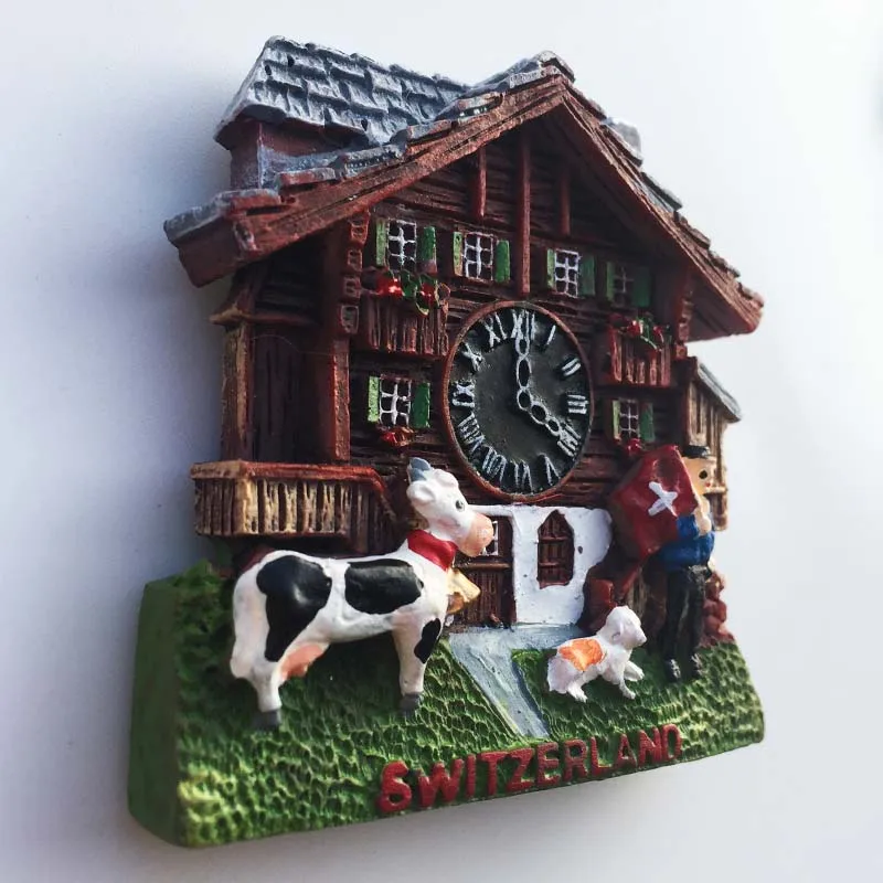 3D Новый дизайн швейцарские туристические сувениры магниты на холодильник милые