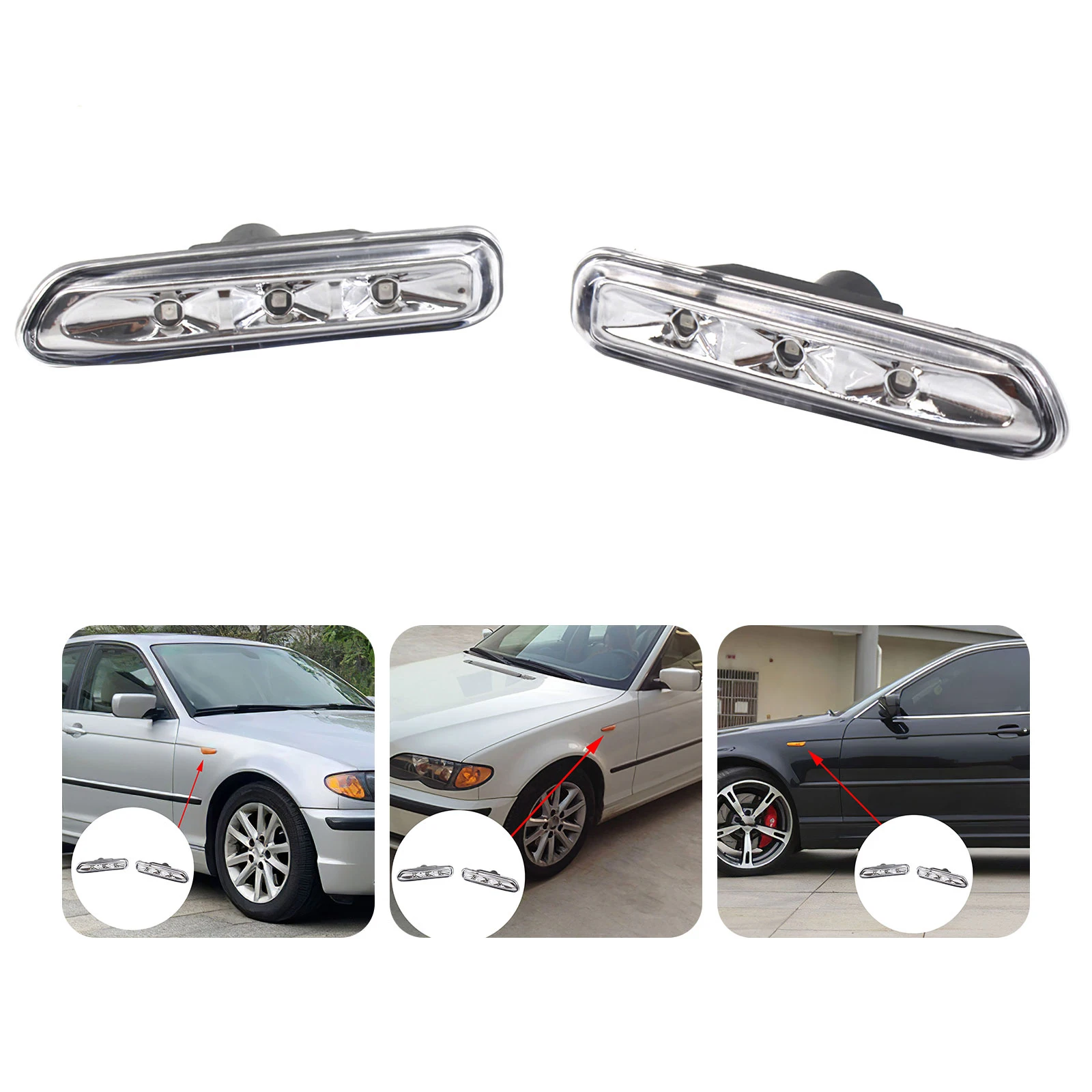 

Автомобильный Боковой габаритный фонарь, безопасный передний боковой знак, сигнал поворота, светло-серый автомобильный сигнал поворота, s с...