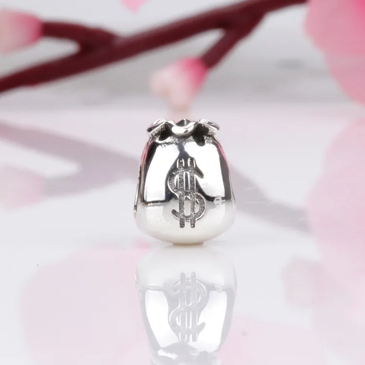 

Amas S925 Sterling Silver Purse Beads Fit Original Bracelet Necklace Diy Jewelry