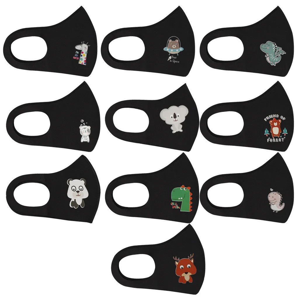 Фото 10 шт. мультяшная детская маска для лица детей пыленепроницаемые дымовые маски с 10 шт. мультяшная детская маска для лица детей пыленепроницаемые дымовые маски с