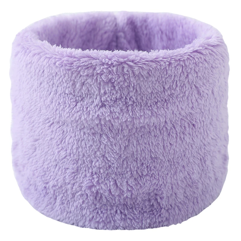 women's Autumn Winter Plush Scarf Solid Warm Neck Scarf Velvet Scarves Collar O Ring Neckerchief Cold Protection Widened Scarves