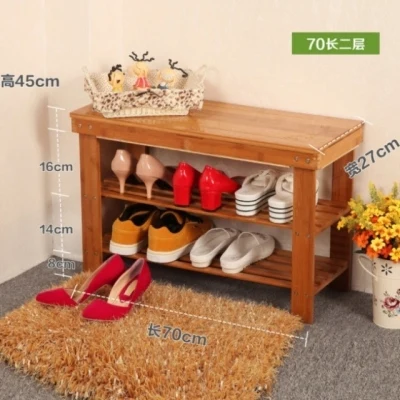 Бамбуковый шкаф для обуви с откидной крышкой можно сидеть скамейка Простая