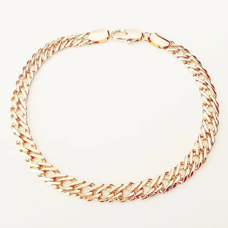 Мужской браслет новый тренд мужские ювелирные изделия цвета розового золота 585