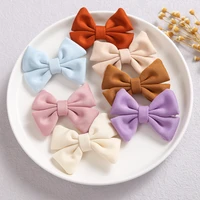 solid bow hair clips for girls handmade bowknot baby hair barrettes small bows hairpins for children kids hair accessories