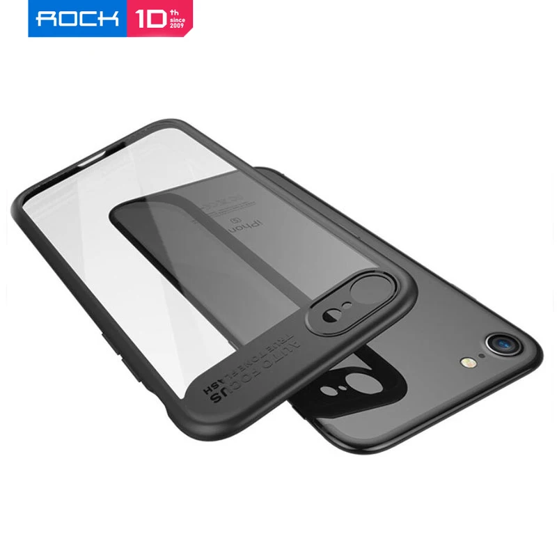 ROCK Полностью Защитный Тонкий ТПУ и акриловый прозрачный ПК чехол для iPhone X 7 8 Plus 6s |