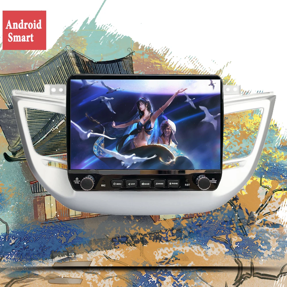 $181.93 Android 11.0 car dvd for Tucson 3 ix35 2015 2016 2017 2018 gps navigation raido video audio 4G RAM
