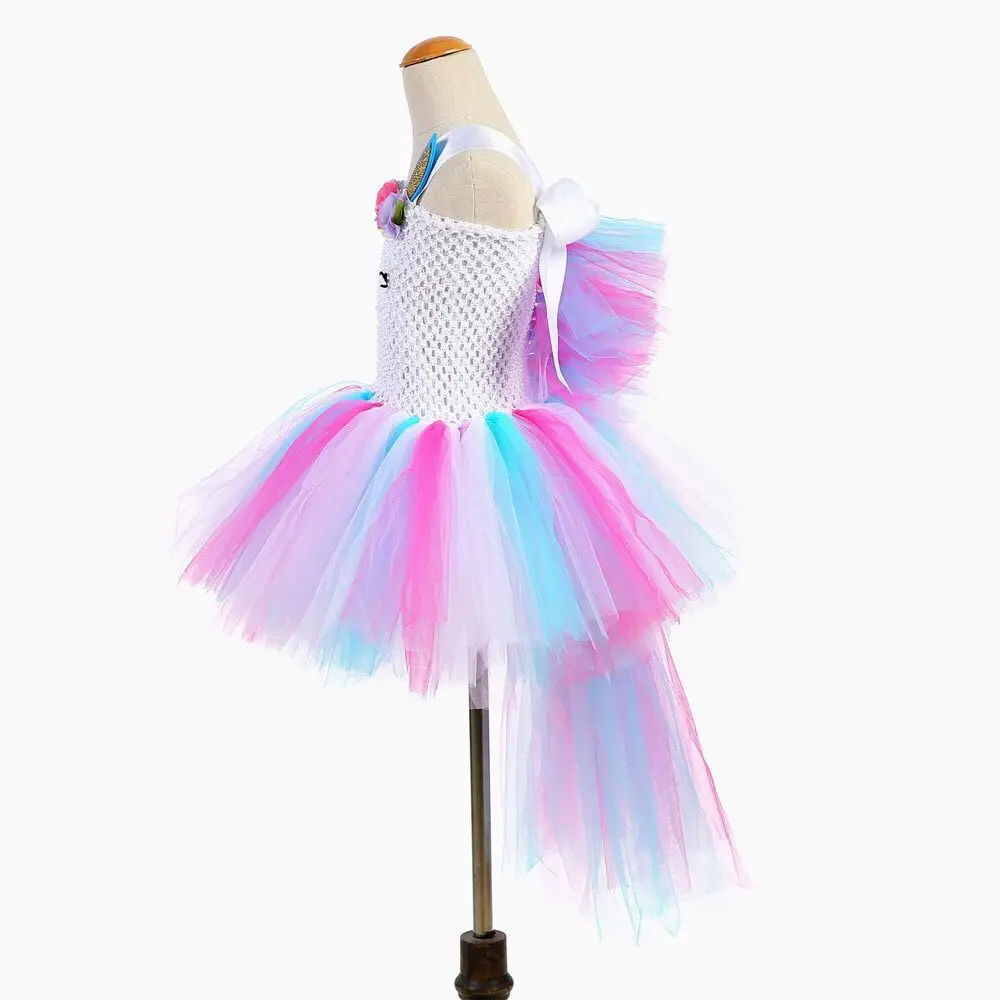 Нарядное платье пачка с единорогом ручной работы для девочек 1 14 лет костюм